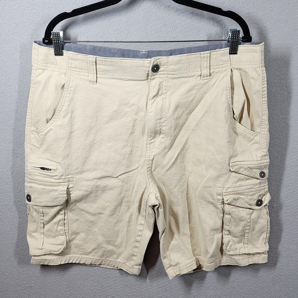 Iron Co‎ Mens 38 Regular Fit Stretch Cargo Short Set of 2 Utility Summer Hiking